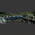 3D Topographic Model With Detailed Mountain Ranges Blue Water Bodies And Snowy Textures