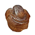 Modern Toast Crispy Brioche Pastry Dessert Bread Whole Wheat Bread British Bread Cake Food 3d model