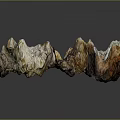 Multicolored Layered Rock Terrain Featuring Brown Gray And Orange Natural Textures