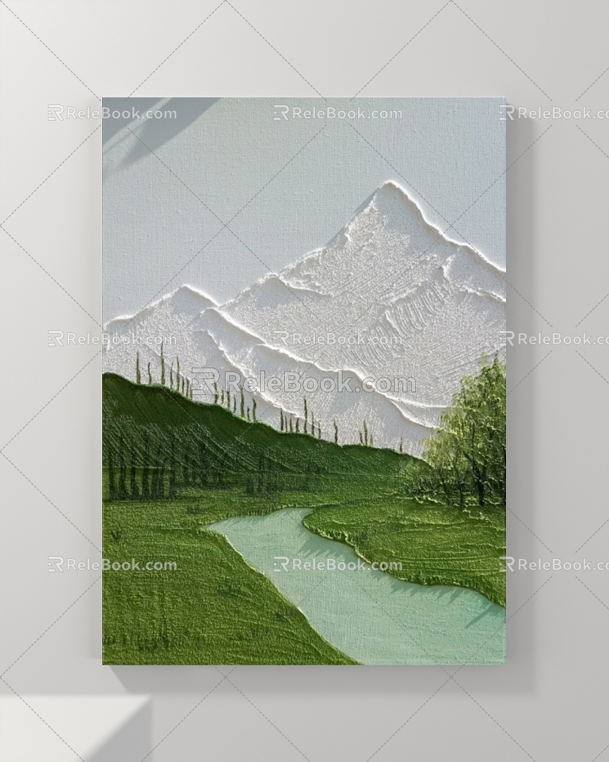 Decorative Painting Plant Painting Animal Painting Abstract Painting Landscape Painting 3d model