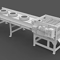 Industrial Tire Processing Equipment With Conveyor Belt And Shredder System