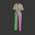 Stylish Thin Plaid Short Sleeve Top With White Wide Leg Pants Outfit Set