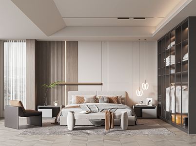 Modern Bedroom 3d model