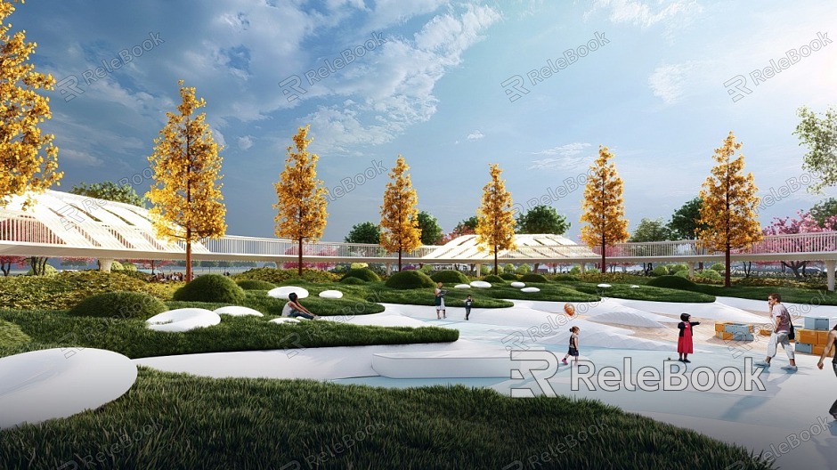 Jinshui Civic Park Modern Park model