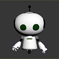 Modern Robot Assistant Small Robot Butler 3d model