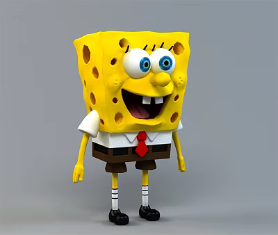 modern toy spongebob toy 3d model
