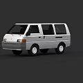 Silver Classic Van With Sleek Exterior And Multiple Side Windows