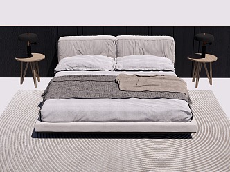 Double bed 3d model