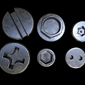 Industrial Equipment Metal Fasteners Including Screws Nuts And Various Mechanical Components