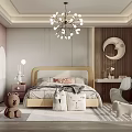 Cozy Modern Kids Room Interior With Bed Teddy Bear Moon Decor And Stuffed Toys