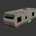 Modern RV Camper Car Camper Car Camper Trailer 3d model
