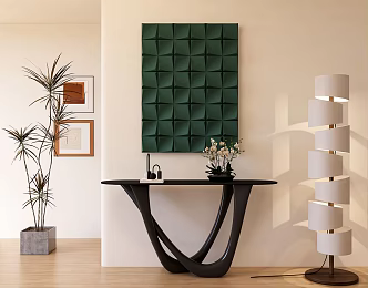 Modern end view cabinet 3d model