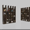 Modern Bookshelf Interior Design With Multiple Shelves For Books And Decorative Items
