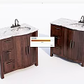 Modern Bathroom Vanities With Wooden Cabinets Marble Countertops Faucets Drawers And Doors