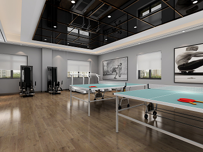 Modern Gym 3d model