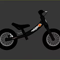 Kids Black Balance Bike With Stylish Design For Safe Outdoor Riding