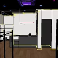 Modern Clothing Store Interior With Display Racks And Fashion Apparel Sections