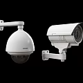 Projection Monitoring Security Cameras Dome And Bullet Types Wall Mounted Design