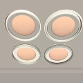 Ceiling lamp round ceiling lamp bedroom lamp artistic modeling lamps fashion living room lamp combination 3d model
