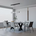 Modern table combination 3d model