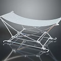Modern Mesh Lounge Chair with Sturdy Metal Frame and Ergonomic Design
