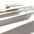 High Quality Kitchen Knives Collection With Decorative Blade Patterns And Ergonomic Handles 3d model