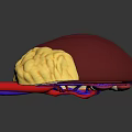 3D Human Kidney Anatomy Model With Blood Vessels Adrenal Gland And Internal Structure