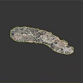 Natural Irregular Crystal Specimen With Shiny Surface Pink And Black Color Patterns