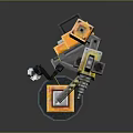 Industrial Robot Single Wheel Robot Double Wheel Robot Assistant Small Robot 3d model