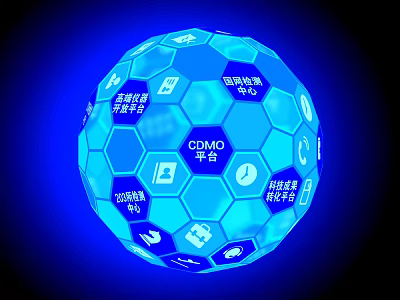 Digital Computer Platform Integrating CDMO R&D Center And Shared Laboratory 3d model