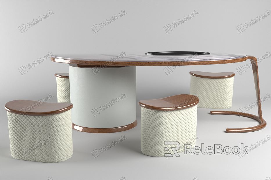 New Chinese Style Desk and Chair Table and Chair Combination model