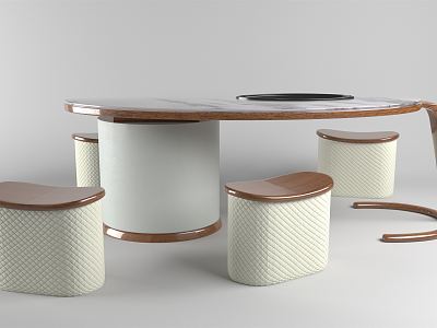 New Chinese Style Desk and Chair Table and Chair Combination model