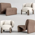 Modern single sofa 3d model