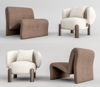 Modern single sofa 3d model