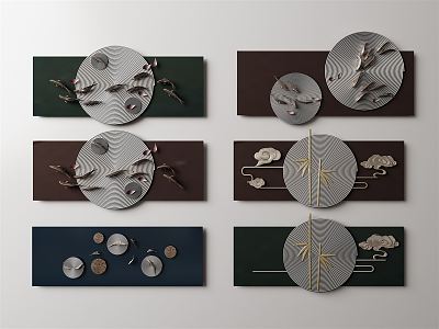 New Chinese Wall Decoration Wall Decoration Pendant 3d model