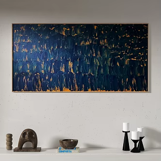 Nordic Quiet Abstract Decorative Painting 3d model