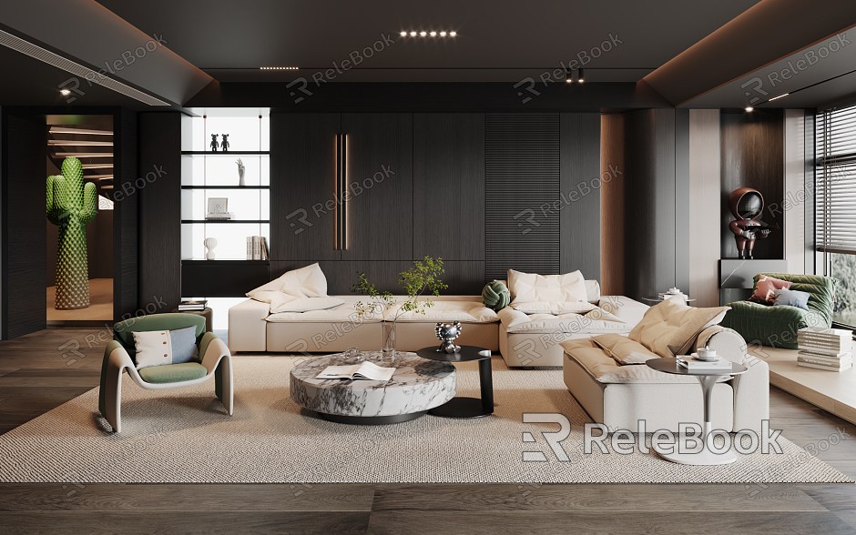 Modern Living Room Milotti model