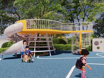 Modern Playground Outdoor Children's Playground Children's Playground model