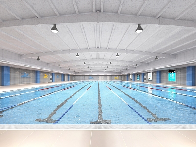 modern swimming pool model