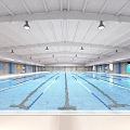 modern swimming pool 3d model
