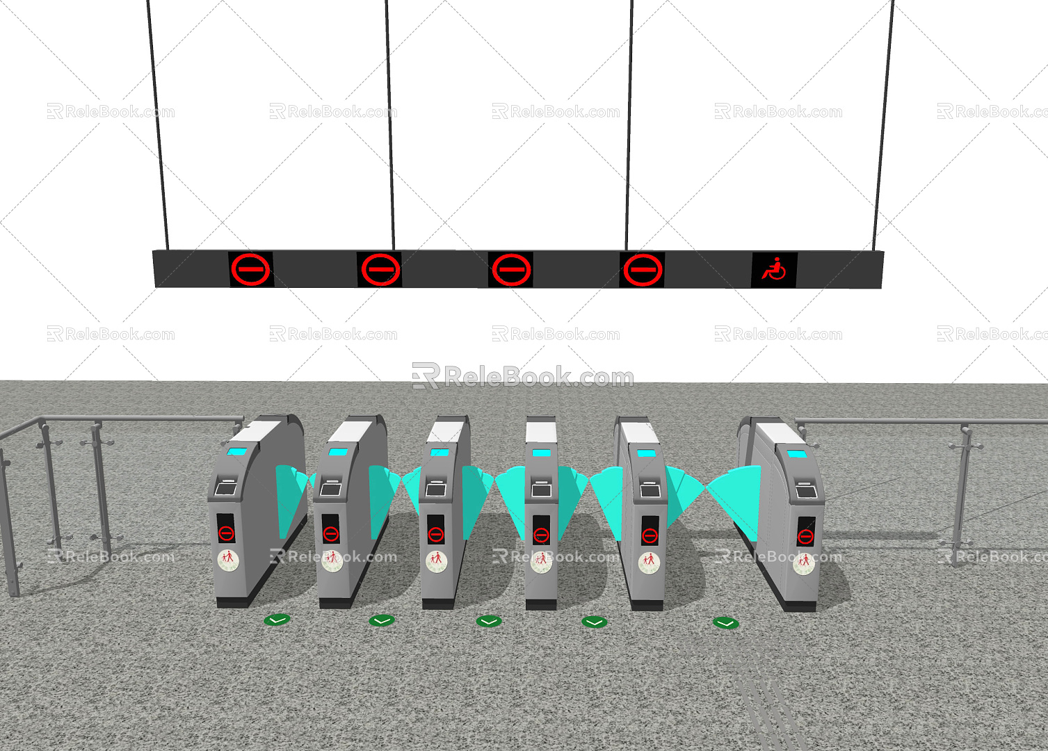 Modern gate gate gate model