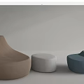 Upholstered Bean Bag Chairs In Modern Design With Various Colors And Shapes