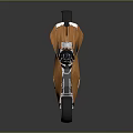Future Modern Wooden Car Design With Sleek Silver Accents And Large Wheels