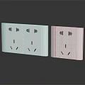 White Electrical Hardware Tools Power Outlet Panels Modern Design For Home Use 3d model
