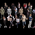 Group of Diverse People Engaging in Various Activities With Casual And Formal Wear