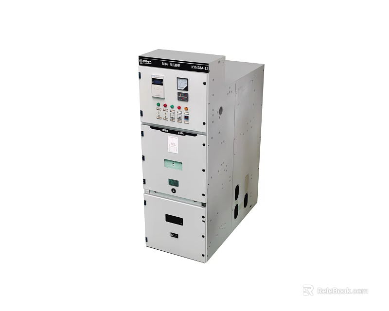 Industrial Equipment with Multi Layer Control Panel Display Screen and Metal Enclosure 3d model 