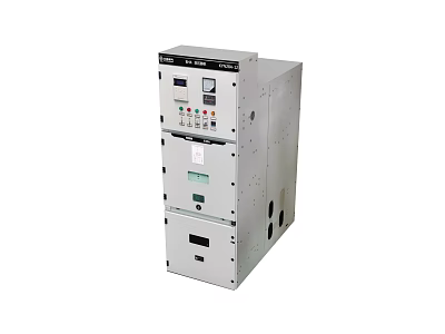Industrial Equipment with Multi Layer Control Panel Display Screen and Metal Enclosure 3d model