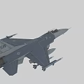 US Air Force Military Fighter Jet With Weapon Attachments And Aerial Combat Features