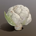 Fresh Whole Cauliflower with Green Leaves and White Florets for Healthy Eating Habits