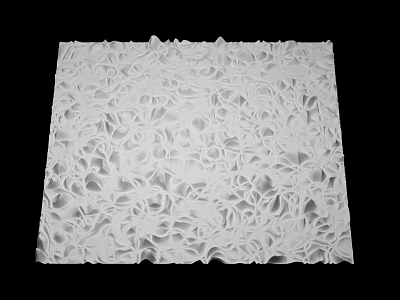 Industrial Equipment Perforated Metal Sheet With Square Shape Intricate Texture Surface Design 3d model